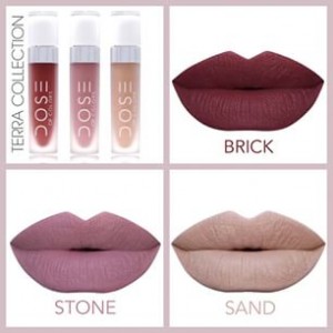 Dose of Colors Terra Collection Liquid Lipsticks in Brick, Stone, and Sand