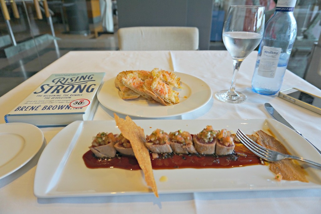 Lunch at Iris Restaurant at Estela Hotel in Sitges Spain