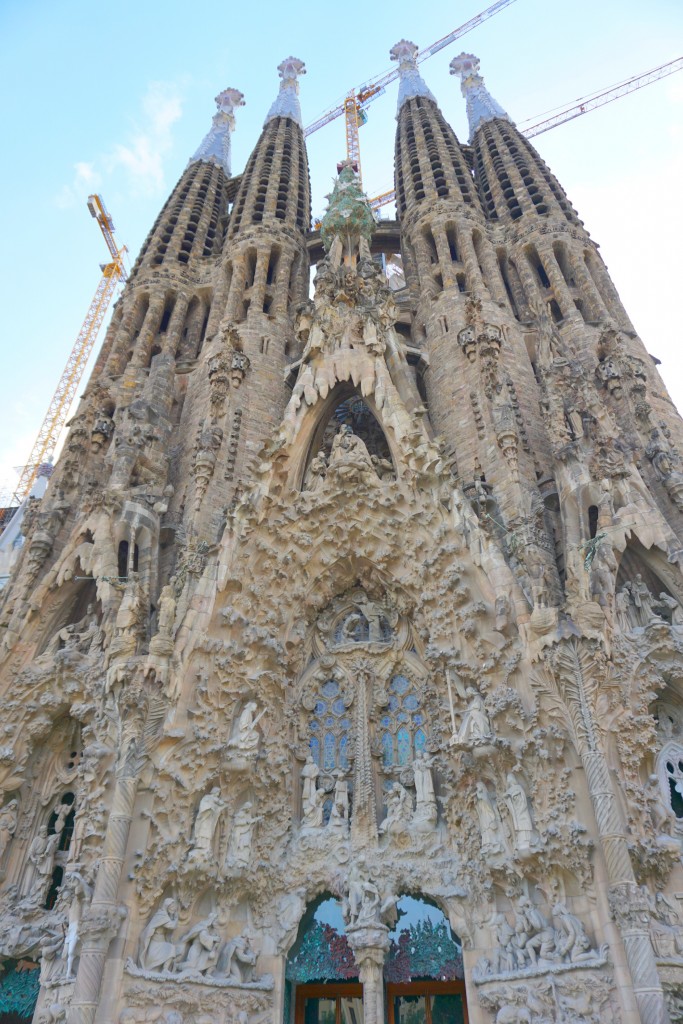 La Sagadra Familia is a church designed by Gaudi in Barcelona. It takes your breath away in person. 