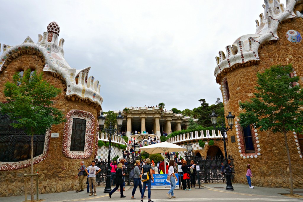 Park Guell in Barcelona, Spain