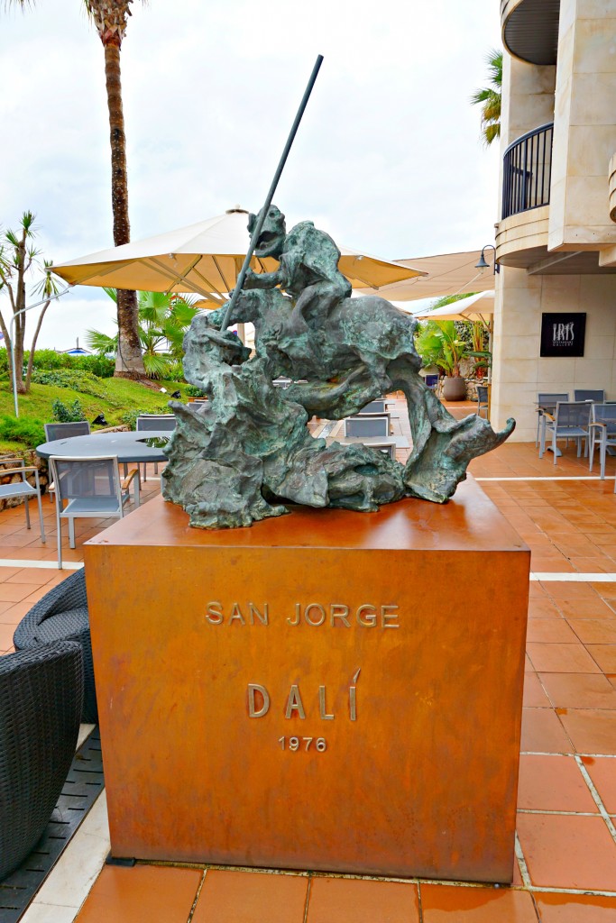 San Jorge by Dali on the Hotel Estela Iris Restaurant patio