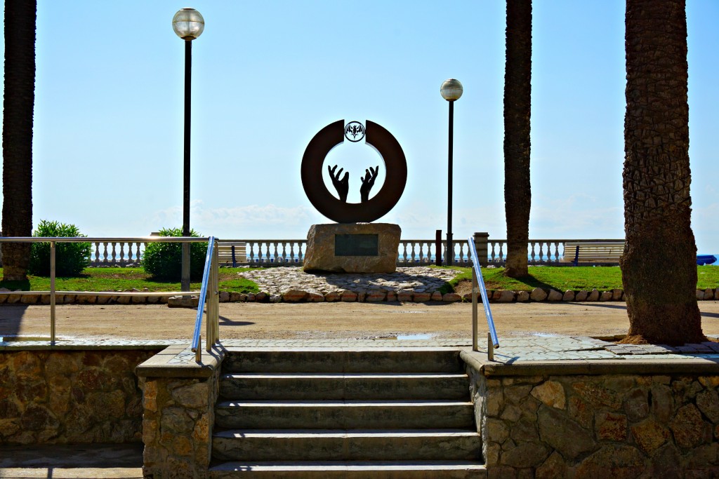 Bacardi sculpture in Sitges Spain