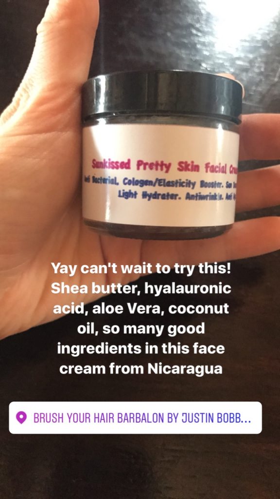 sunkissed-pretty-skin-facial-cream-brush-your-hair-nicaragua