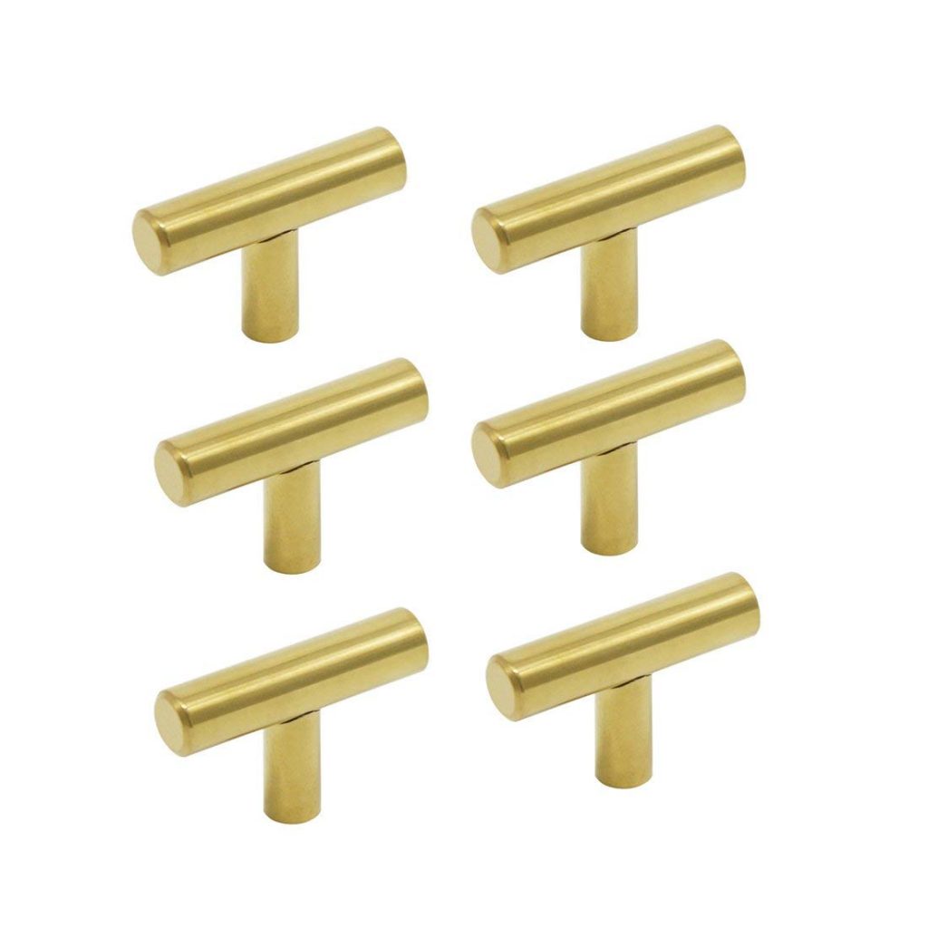 Amazon Gold 2" brass drawer pulls