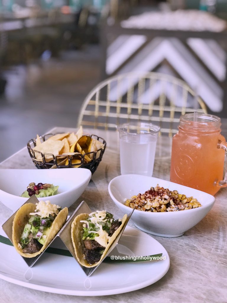 Tacos, Guacamole, Agua Fresca, and Street Corn at Tocaya Organica in Hollywood