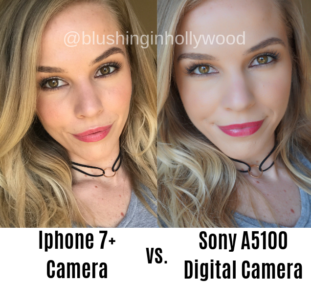 Iphone 7+ vs. Front Facing Camera example of the changes the beauty filter makes - smoother, more even skin tone, color correcting, etc. 