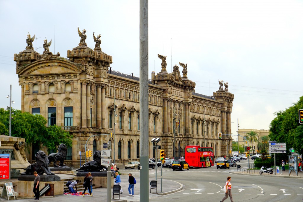 The Aduana Building in Barcelona Spain