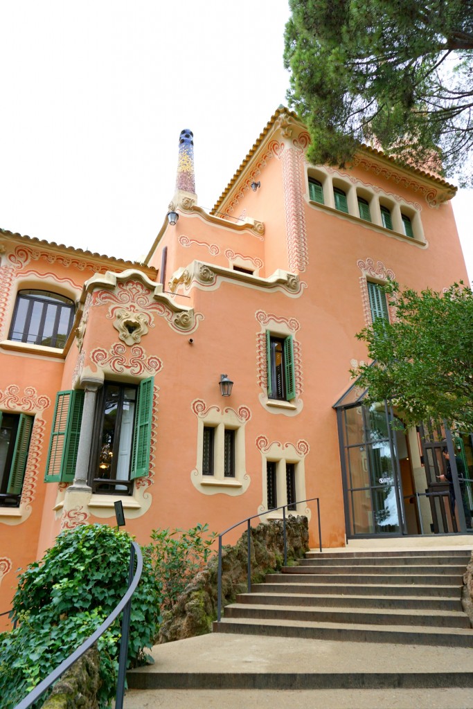 Antoni Gaudi's house in Park Guell in Barcelona, Spain