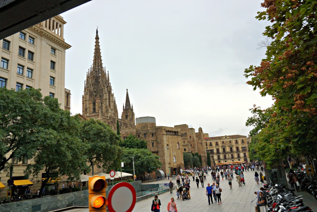 Gothic Quarter in Barcelona, Spain