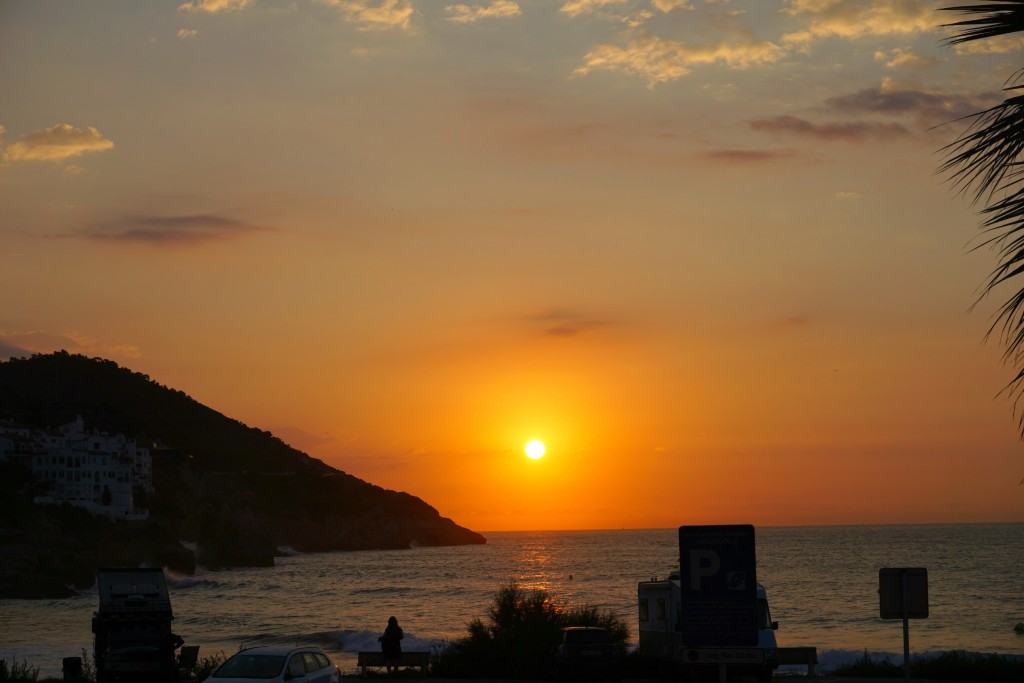 Sunrise in Sitges, Spain