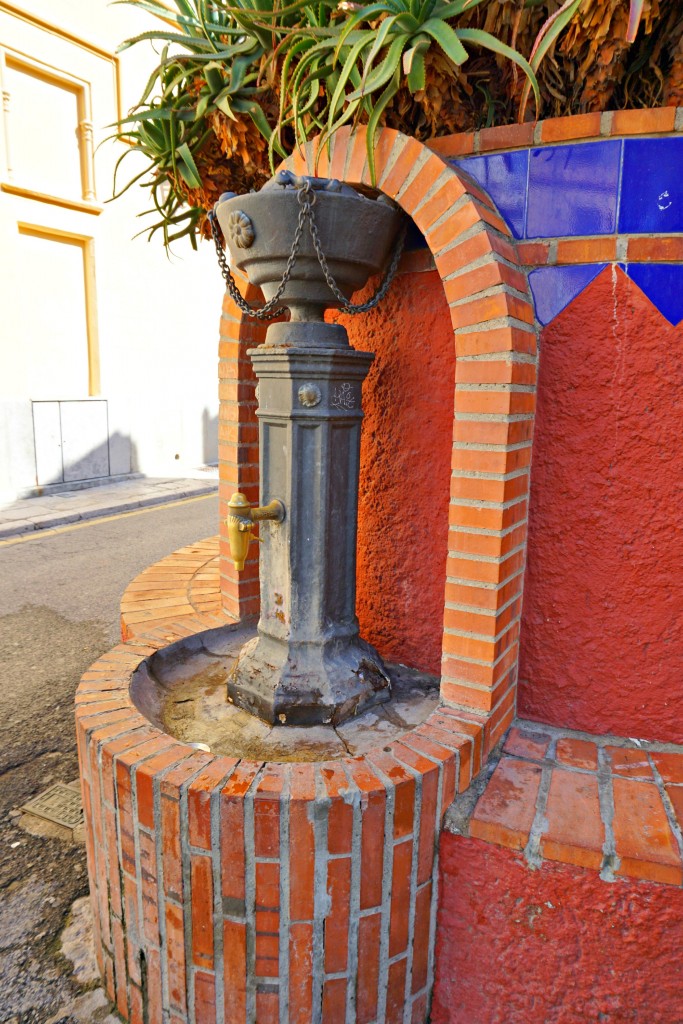 Water fountain in Sitges, Spain