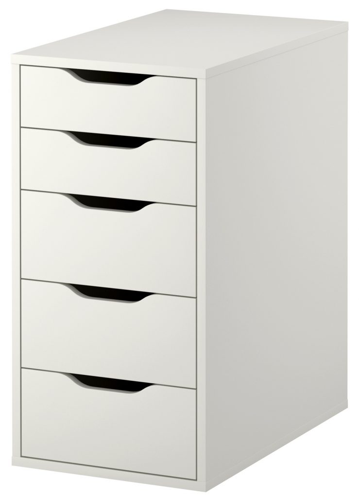 ikea-alex-5-drawer-vanity-unit-white