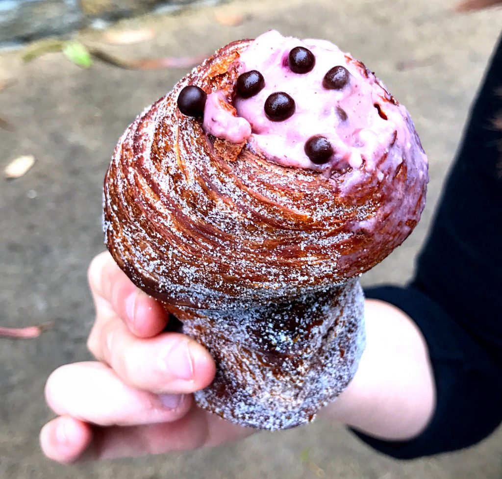 A famous cruffin from Mr. Holmes Bakeshop in San Francisco