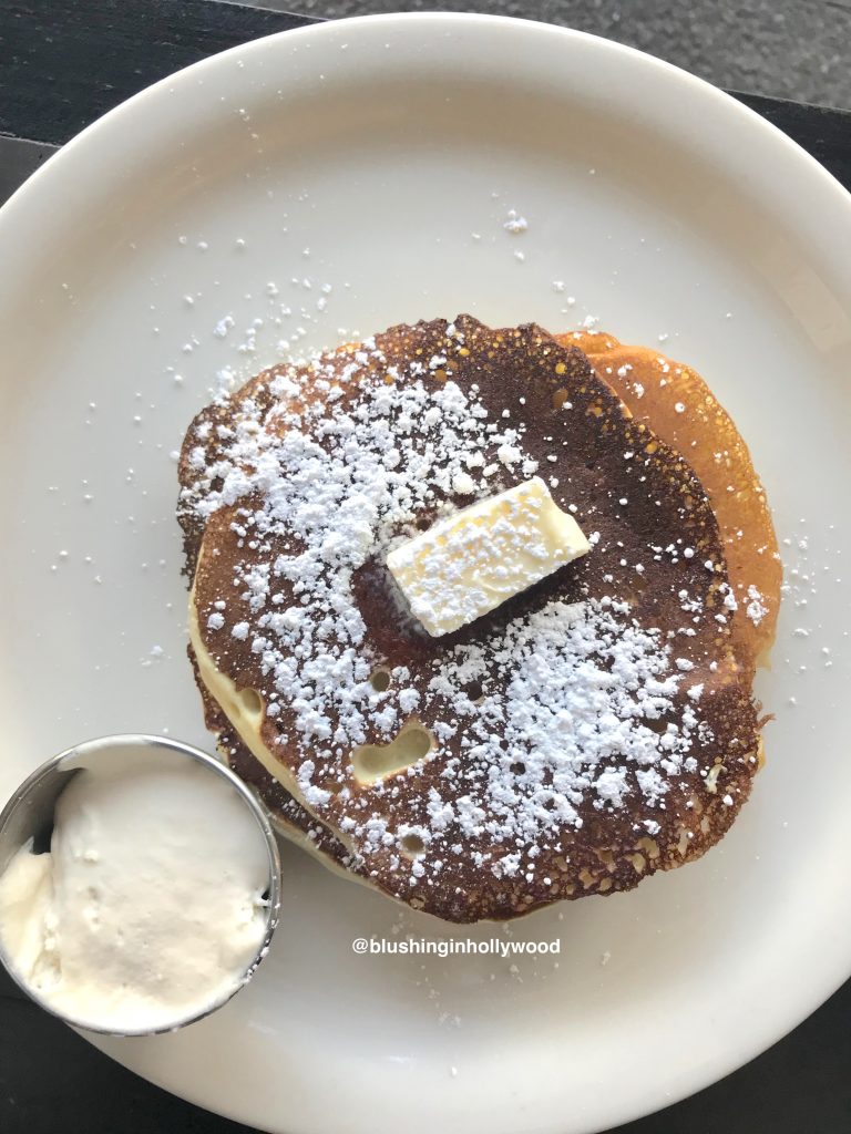 Ricotta Pancakes at Tiago Cafe on Hollywood Blvd.