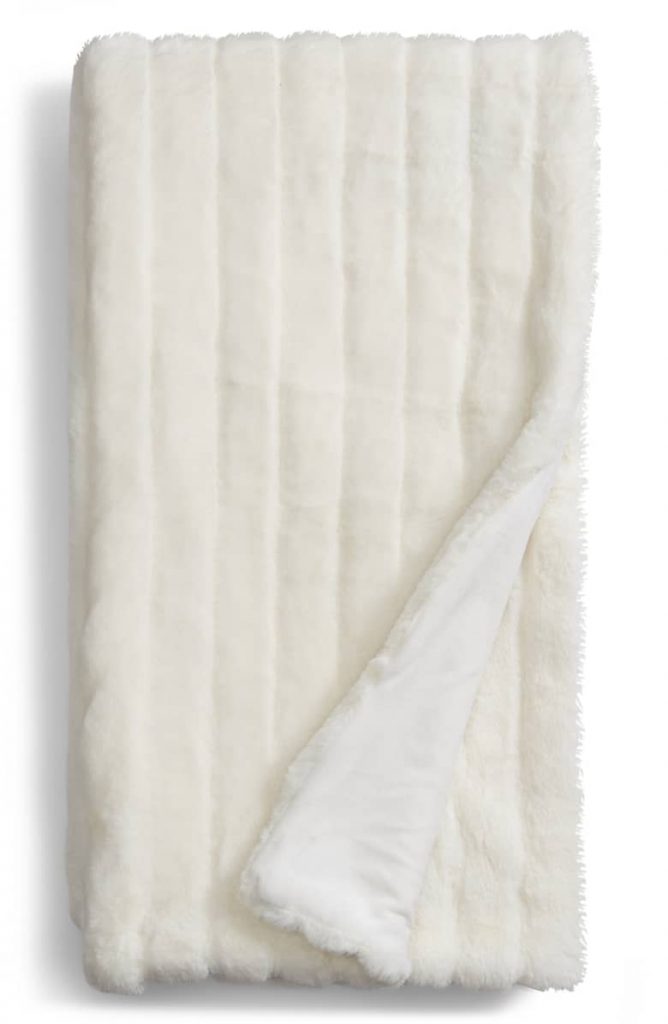 Sheared Stripe Faux Fur Throw by Nordstrom at Home