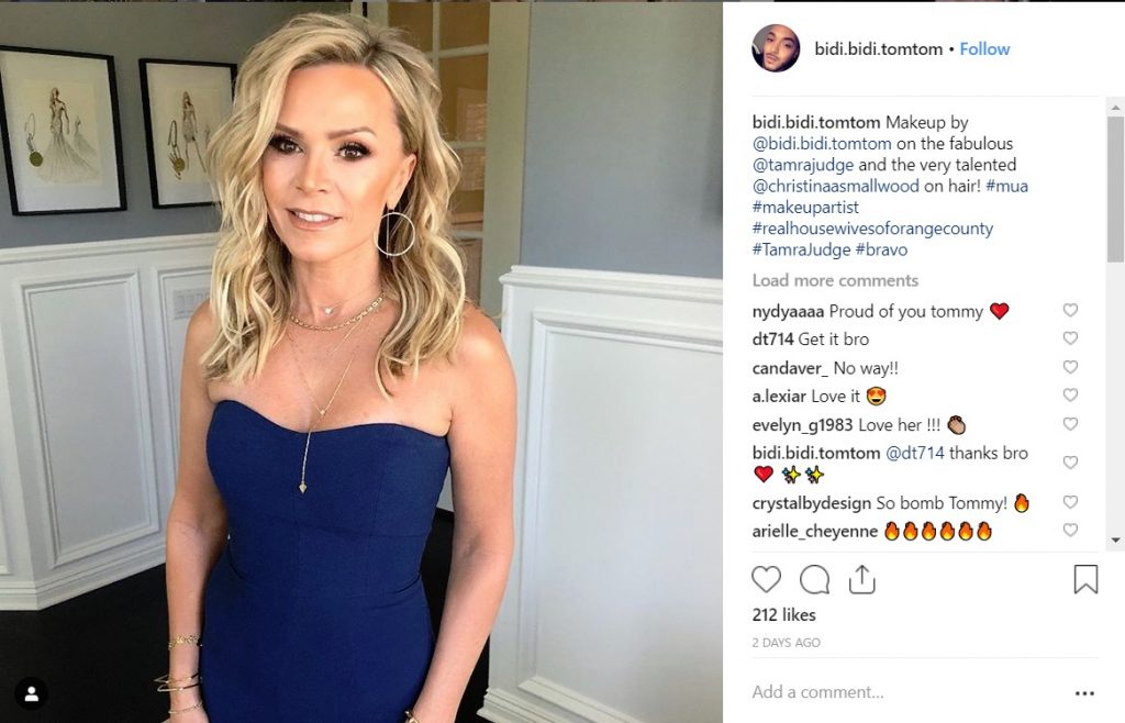 Tamra Judge's makeup and hair for Andy Cohen's byb shower by @bidi.bidi.tomtom and @christinaasmallwood