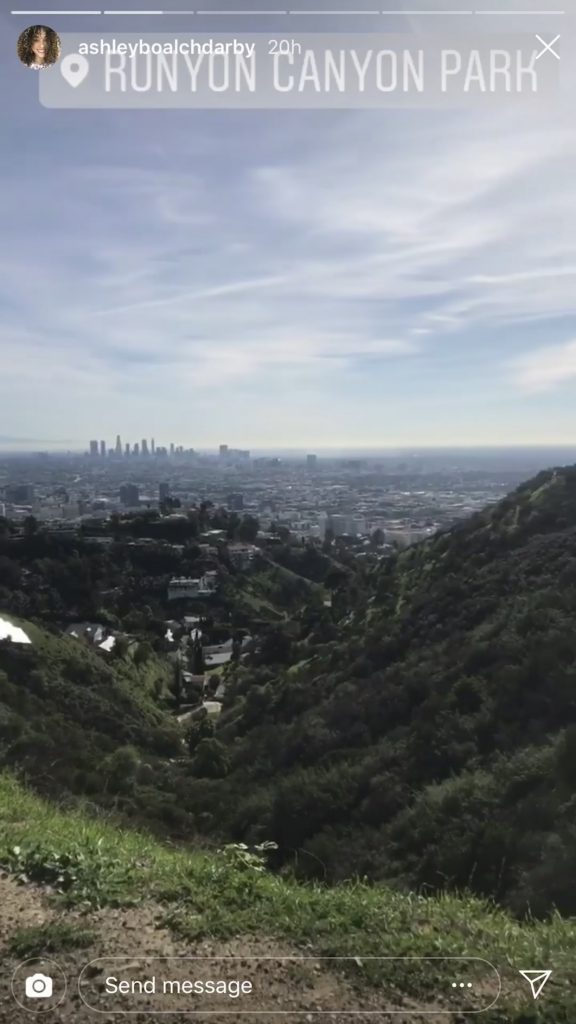 Ashley Boalch Darby at Runyon Canyon in Los Angeles