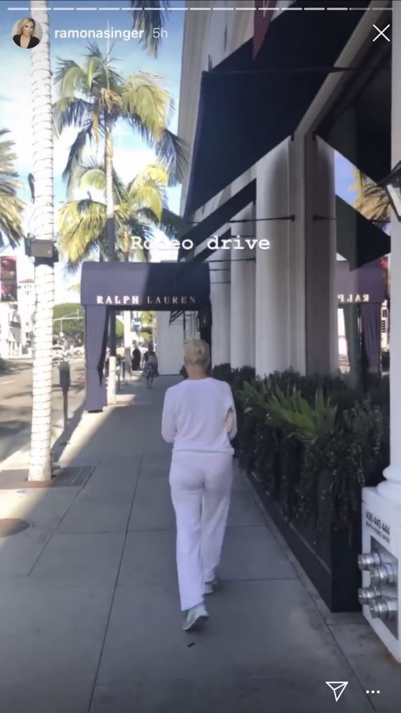 Dorinda Medley and Ramona Singer shopping on Rodeo Drive