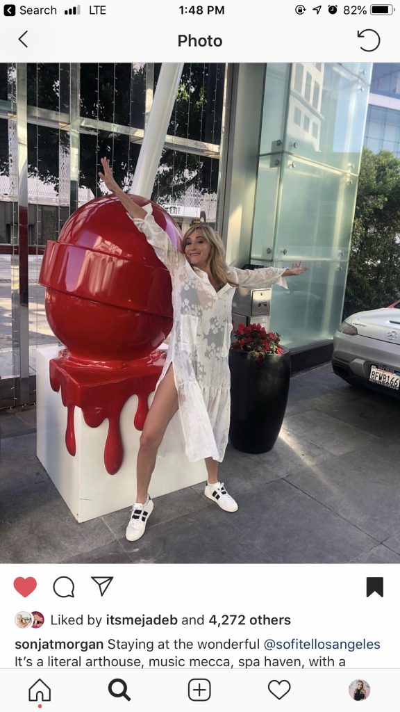 Sonja Morgan at the Sofitel Los Angeles Hotel