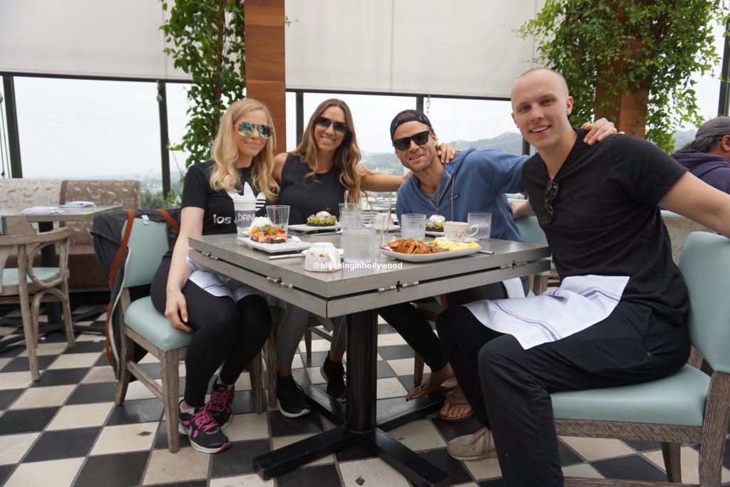 Me, my sister, my brother in law, and my brother having brunch at The Highlight Room for my brother's birthday