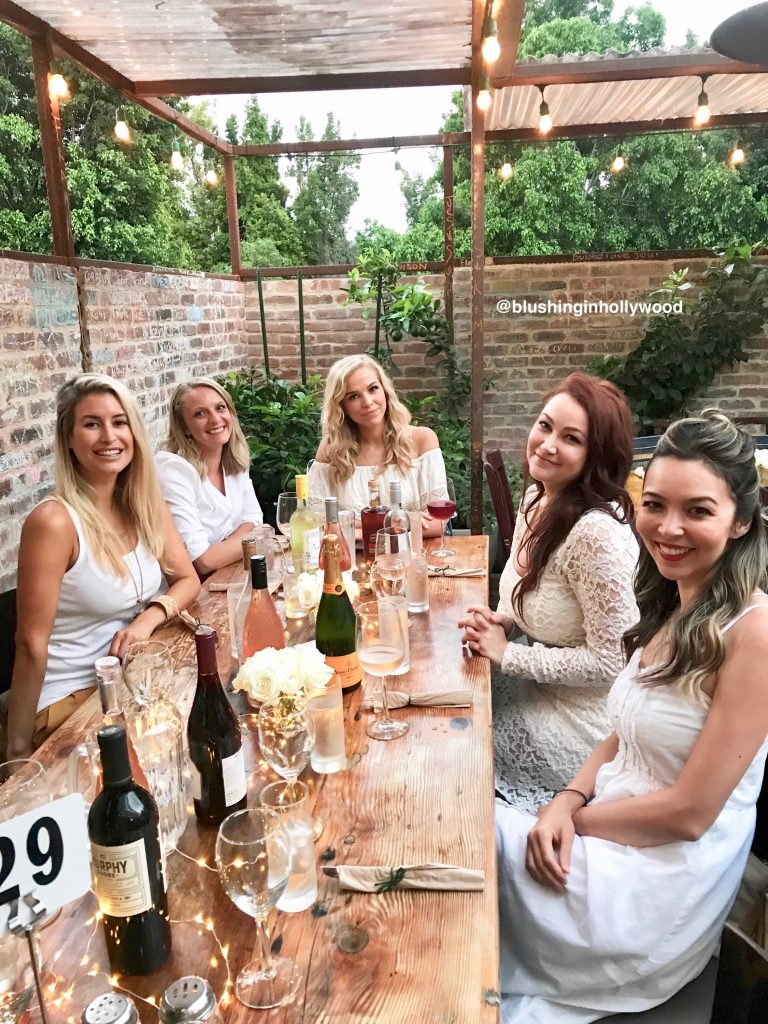 Patio at Pace Joint in Hollywood. Last time I checked they were sadly no longer BYOB. I brought my own twinkly lights from home.