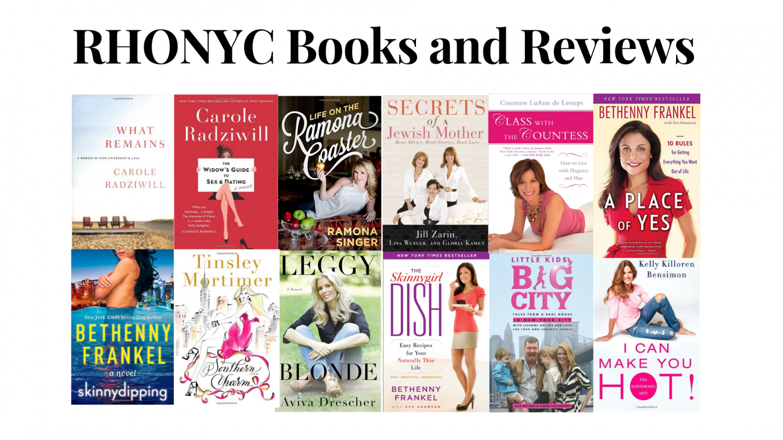 Real Housewives of New York City Books and Reviews