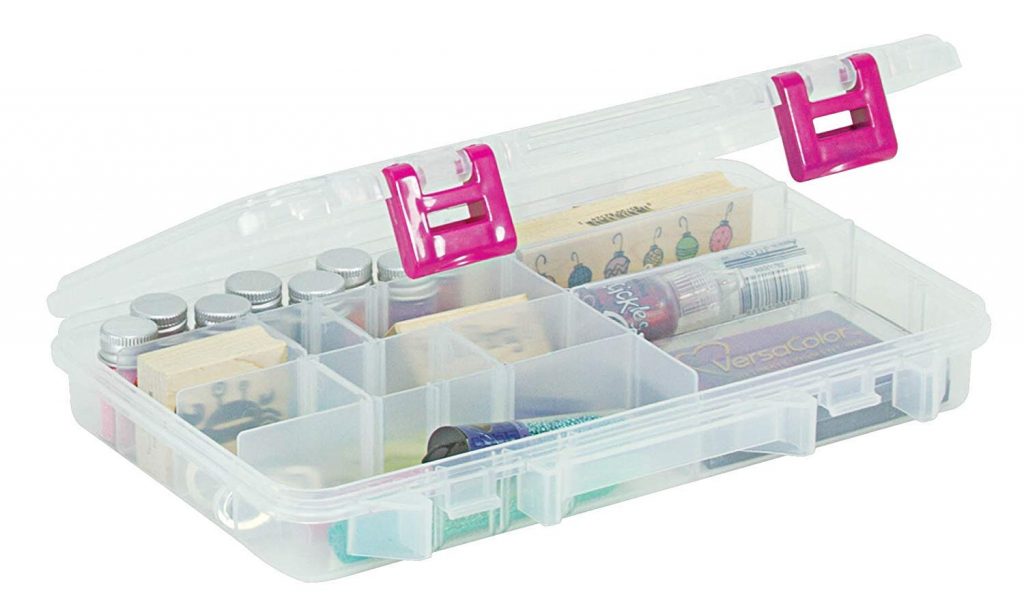 Clear Craft Organizer Box for Bobby Pins and Hair Ties