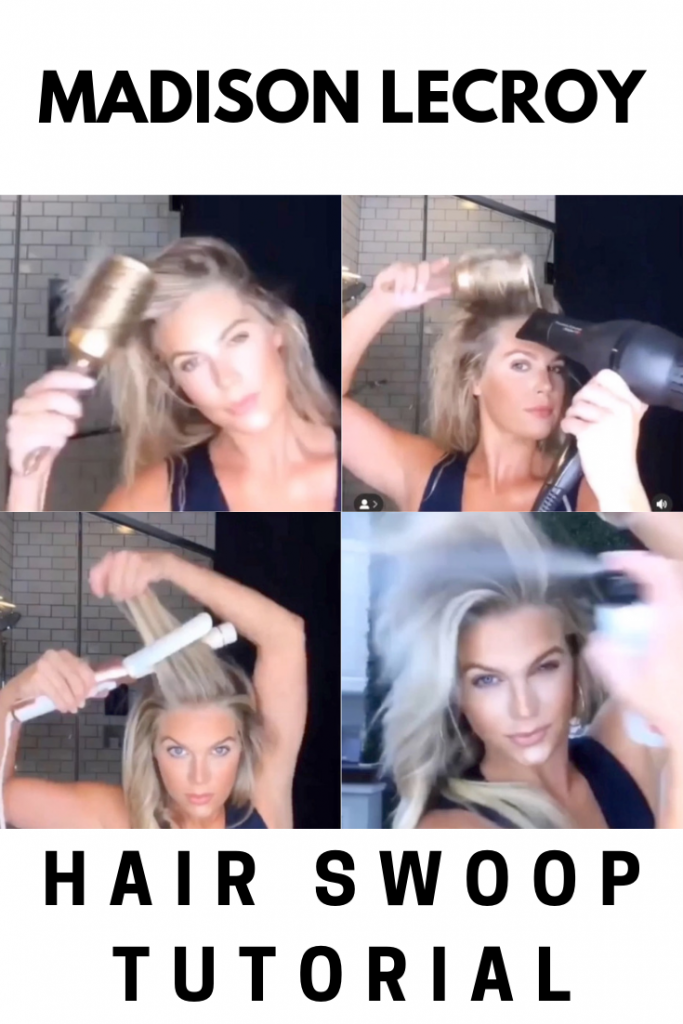 Madison Lecroy from Southern Charm's hair tutorial- how to get a hair swoop with a blowout