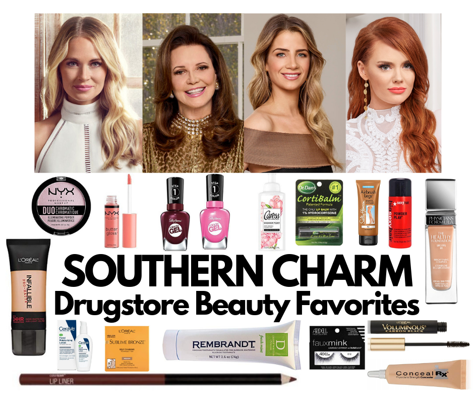 Southern Charm Drugstore Beauty Favorites Cameran Eubanks Patricia Altschul Naomie Olindo and Kathryn Calhoun Dennis makeup and beauty affordable favorites