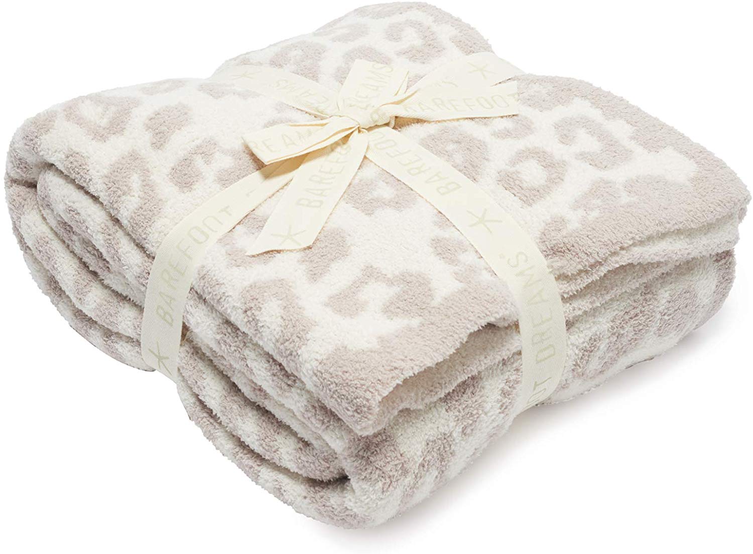 barefoot dreams in the wild snow leopard printed blanket